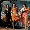'Triumph of David" by Matteo Rosselli, c1621, captures the king’s entry into Jerusalem after defeating the Philistines’ champion Goliath. Credit: Galleria Palatina, Florence via Wikipedia Commons.