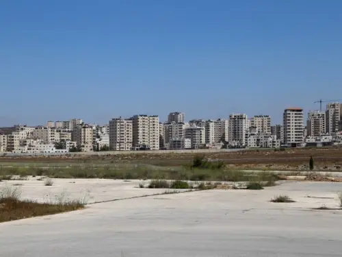 Jerusalem's Kafr Aqab neighborhood and the abandoned Atarot Airport north of the capital, July 31, 2022. Photo by Gershon Elinson/Flash90.