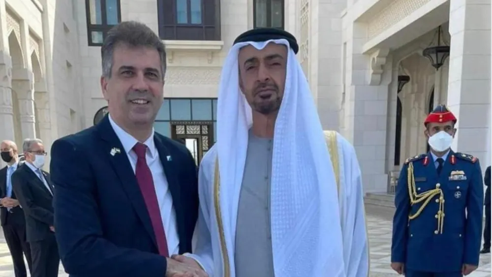Israeli Foreign Minister Eli Cohen meets with UAE President Mohamed bin Zayed Al Nahyan. Source: X/Twitter/Eli Cohen.