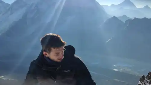 Aviad Sido climbing Mount Everest, May 2023. Credit: Courtesy.