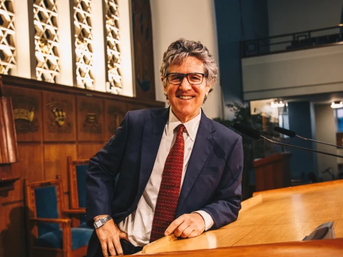 Rabbi Ammiel Hirsch of the Stephen Wise Free Synagogue in Manhattan. Photo by Edgar De La Vega.