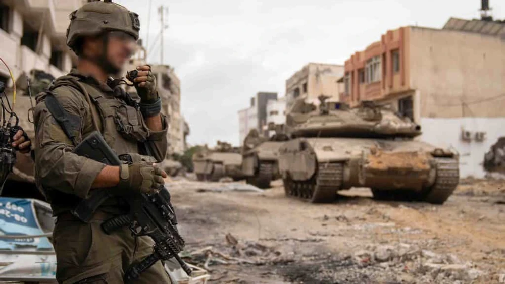 Israeli troops operating in the Hamas-ruled Gaza Strip, Nov. 28, 2023. Credit: IDF.