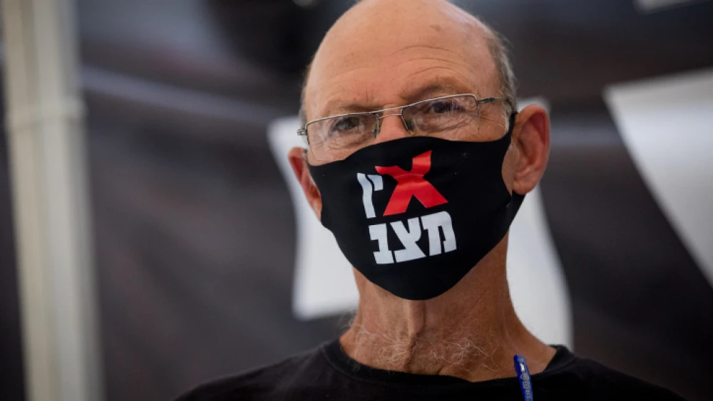 Former Israel Air Force general Amir Haskel attends a press conference in Jerusalem on Aug. 9, 2020. Photo by Yonatan Sindel/Flash90.