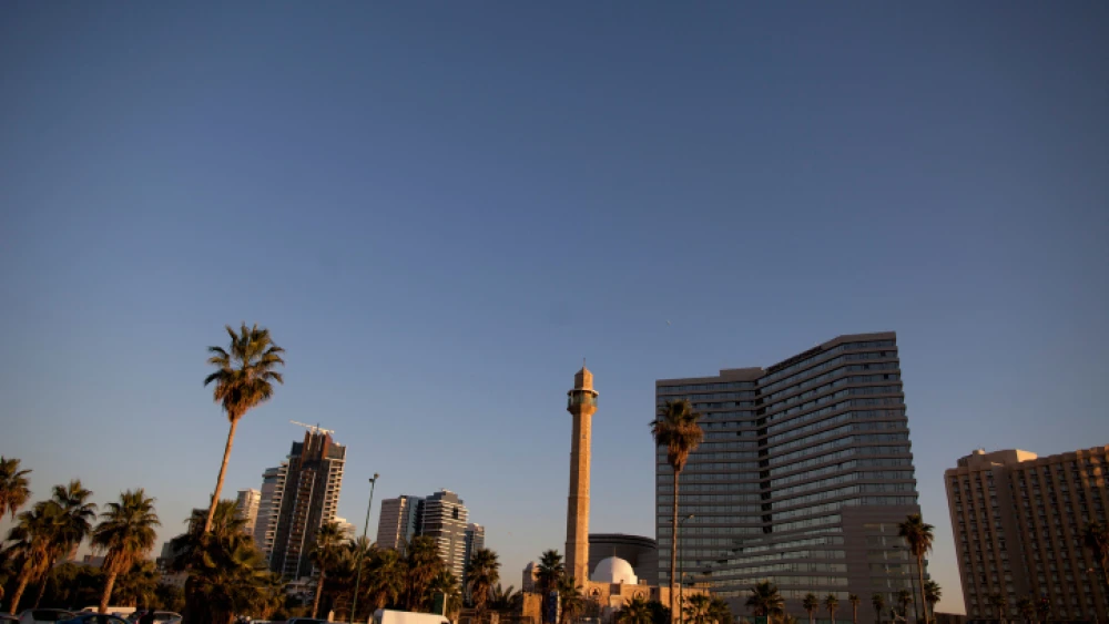 The Hassan Bek Mosque in Jaffa, Israel, on Dec. 9, 2015. Photo by Lior Mizrahi/Flash90.
