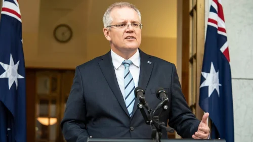 Australian Prime Minister Scott Morrison. Source: Prime Minister's Office via Twitter.