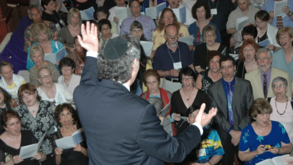 Singers at the North American Jewish Choral Festival. Credit: Courtesy of Zamir Choral Foundation.