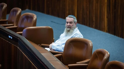 Knesset member Avi Maoz attends a plenum session at the assembly hall of the Knesset, in Jerusalem, Nov. 26, 2025. Photo by Yonatan Sindel/Flash90.