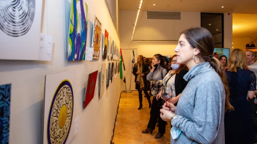 The exhibition, titled “Maktoub,” featuring Israeli and Emirati artists will run from Nov. 20 to Dec. 30, 2021, at the Jerusalem Theatre. Credit: Courtesy.