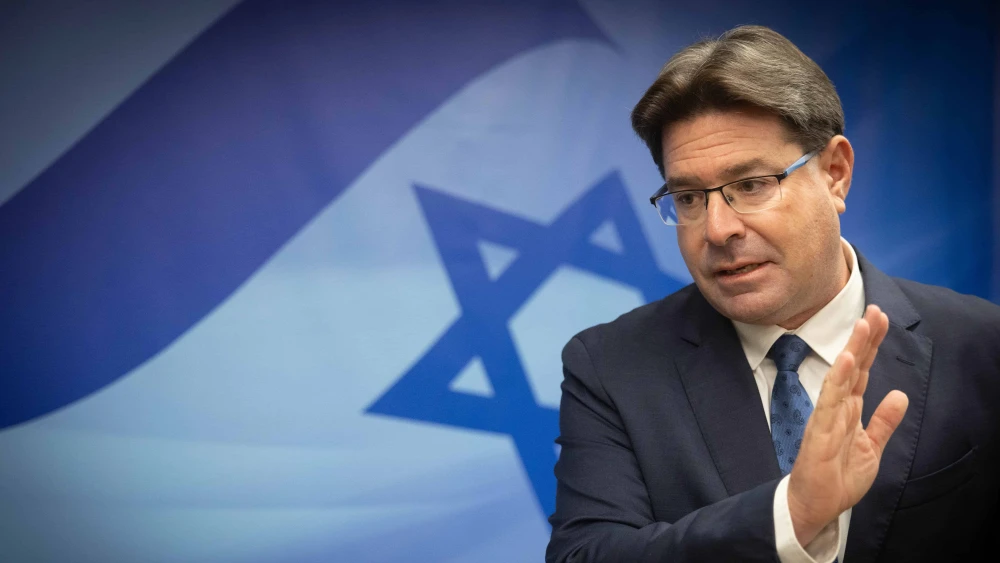 Ofir Akunis at a government conference at the Israeli Prime Minister's office in Jerusalem, on Sept. 27, 2023. Photo by Chaim Goldberg/Flash90.