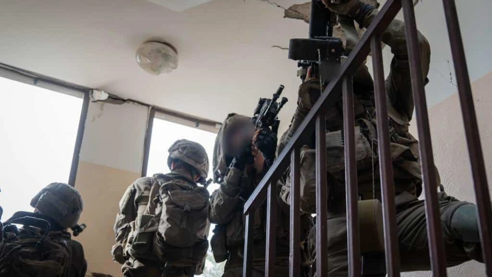 Israeli troops operating in the Hamas-ruled Gaza Strip, Dec. 28, 2023. Credit: IDF.