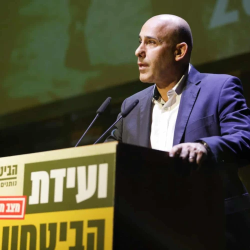 Brig. Gen. (res.) Amir Avivi, chairman of the Israel Defense and Security Forum (IDSF), opening the 2024 IDSF conference, Jan. 25, 2024. Credit: IDSF.