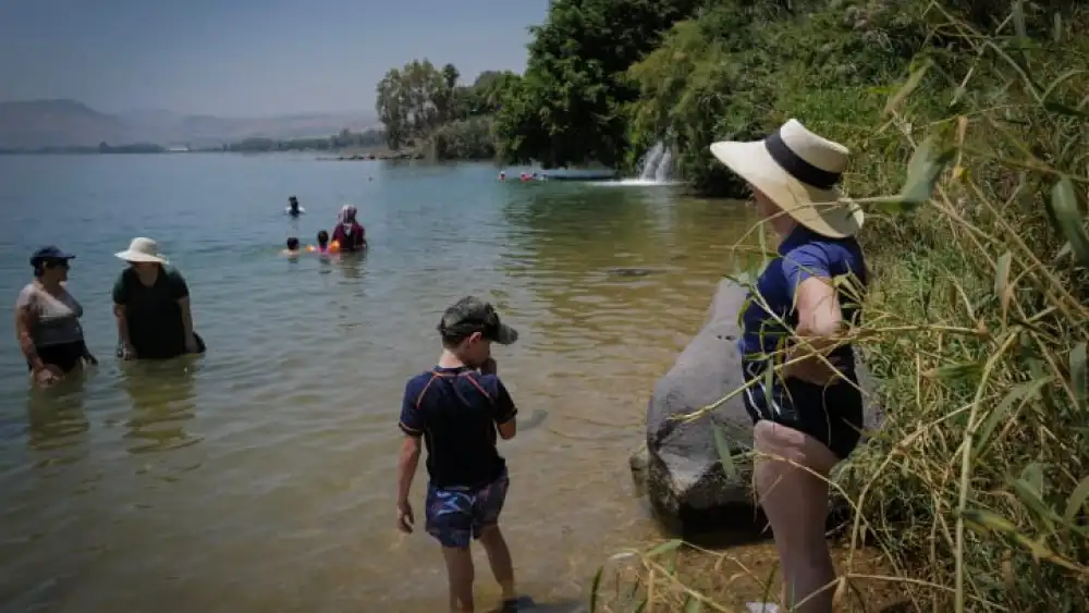 Bathers at the Sea of Galilee, June 13, 2024. Photo by Michael Giladi/Flash90.