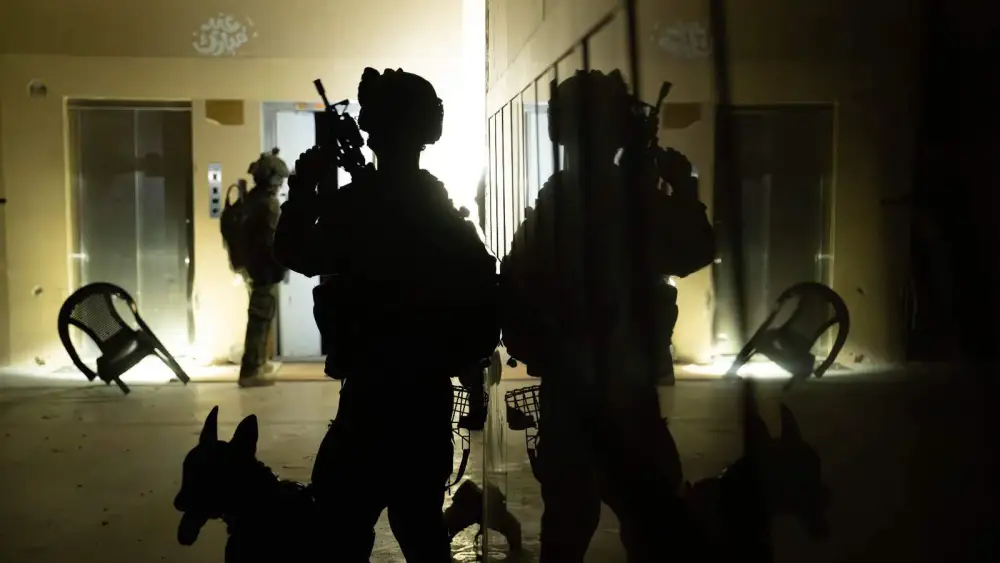 Israeli troops operating in the Hamas-ruled Gaza Strip, Dec. 31, 2023. Credit: IDF.