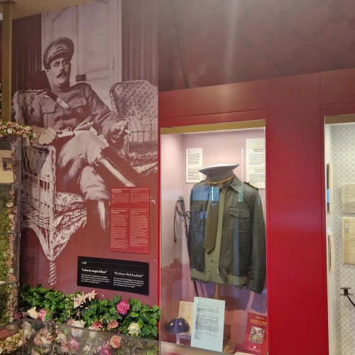 A display for Portuguese Army officer Capt. Arthur Carlos de Barros Basto (1887-1961) at the Jewish Museum of Oporto in Portugal. Credit: Courtesy.
