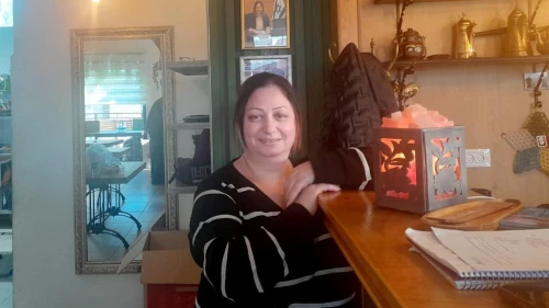 Basma Hino, who made her restaurant in the Western Galilee village of Julis kosher so all Jewish soldiers could eat her donated meals. Credit: TPS.