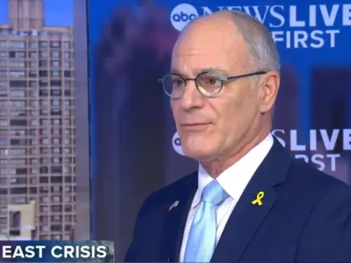 Israeli Ambassador to the U.S. Yechiel Leiter appearing on ABC News, Nov. 10, 2025. Credit: Screenshot/ABC News.