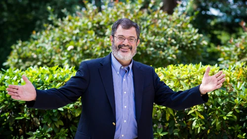 Rabbi Eric Gurvis (pictured) of Temple Shalom in Newton, Mass., has performed a handful of bar and bat mitzvah ceremonies for transgender teenagers. Credit: Temple Shalom.