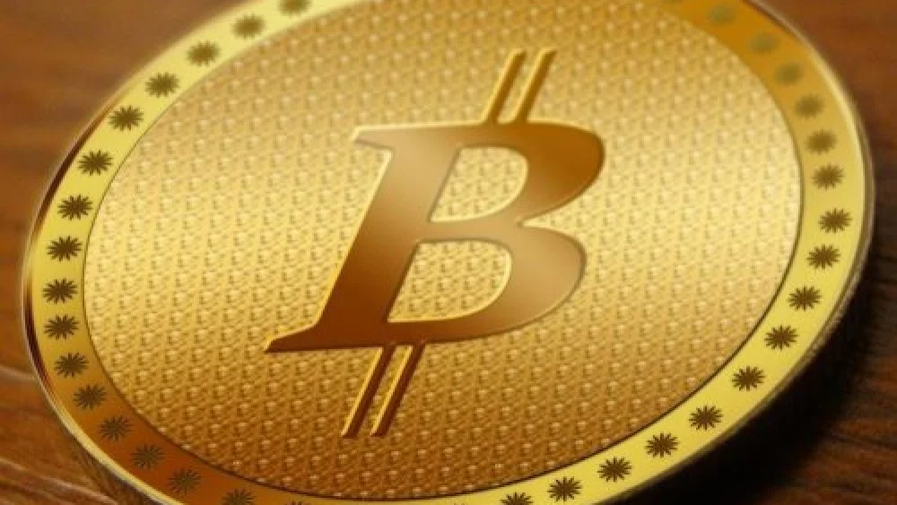 A logo for the bitcoin digital currency. Credit: Facebook.