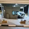The scene of a car-ramming attack at the Te’enim checkpoint, near Tulkarm in Judea and Samaria, Dec. 6, 2021. Credit: Israeli Defense Ministry Border Crossing Authority.