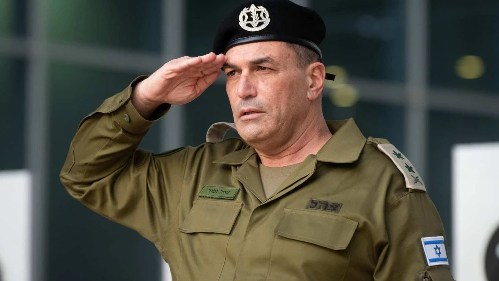 IDF Chief of Staff Lt. Gen. Eyal Zamir during the change-of-command ceremony at military headquarters in Tel Aviv, March 5, 2025. Credit: IDF.