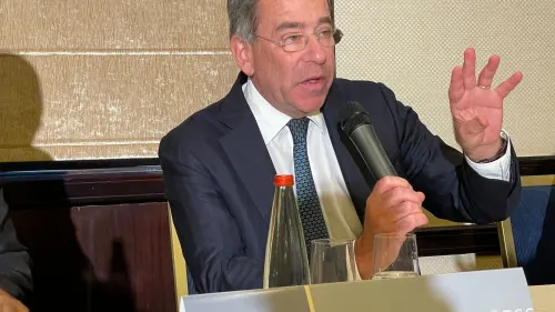 U.S. Ambassador to Israel Thomas Nides briefs reporters in Jerusalem, Sept. 9, 2022. Photo by Alex Traiman.