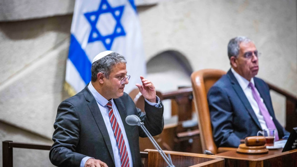 Otzma Yehudit Party leader Itamar Ben-Gvir attends a debate at the Knesset, Nov. 22, 2022. Photo by Olivier Fitoussi/Flash90.