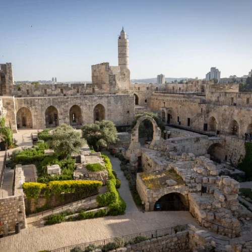 The Tower of David museum in Jerusalem's Old City, on May 4, 2023. Photo by Yonatan Sindel/Flash90.