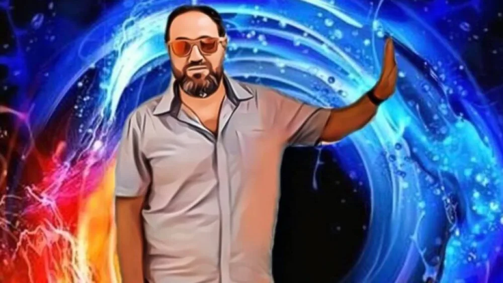 Professor Amir Amedi with a simulation of a soundscape that conveys geometric information to the brain, allowing the blind to “see.” Photo courtesy of Amir Amedi.