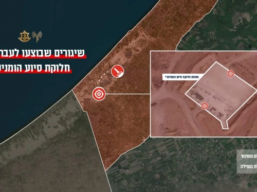 The Israel Defense Forces confirms that several projectiles were launched from the Khan Yunis area in the southern Strip toward a Gaza Humanitarian Foundation aid distribution site in Rafah, Oct. 2, 2025. Credit: IDF.