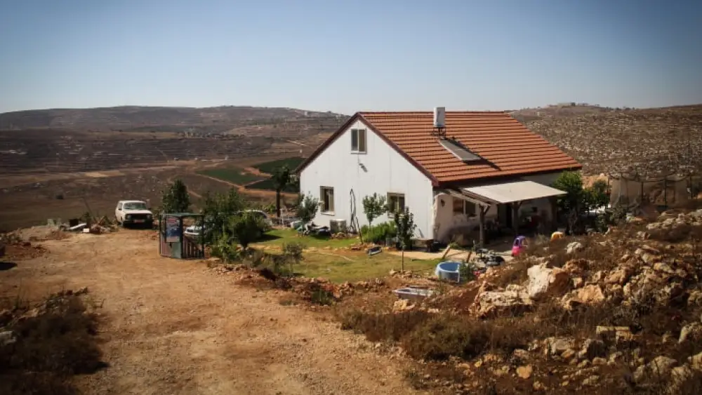 A house in the Israeli outpost of Esh Kodesh near Shiloh in the Binyamin Region, July 20, 2015. Photo by Garrett Mills/Flash90.
