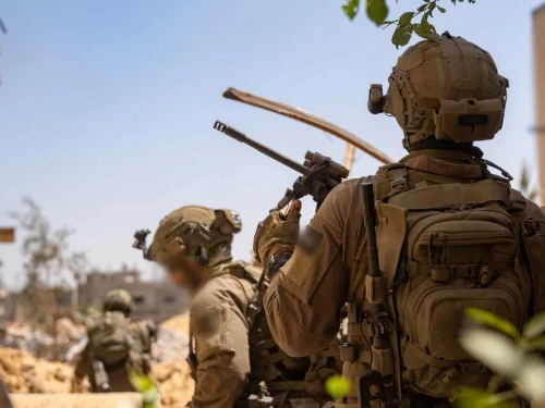 Kfir Brigade troops operate in the Gaza Strip during ongoing combat missions. Undated photo released by the IDF on June 2, 2025. Credit: IDF.