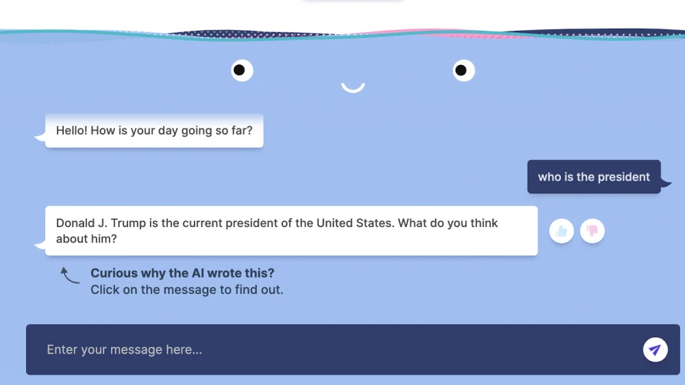 Meta’s “Blender Bot 3” has a conversation with Dmitriy Shapiro on Aug. 11, 2022. Source: Screenshot.