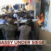 Under the orders of Iran’s Islamic Revolutionary Guard Corps, pro-Iranian militias in Iraq led mob attacks on the U.S. embassy in Baghdad on Dec. 31, 2019. Source: Screenshot.