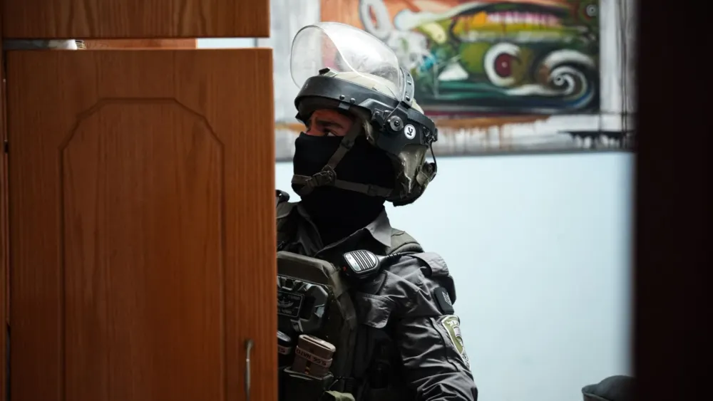 Judea and Samaria Border Police arrested activists involved in the Health Committees Committees (HWC), a designated terrorist organization, June 16, 2026. Credit: Israeli Police Spokesman.