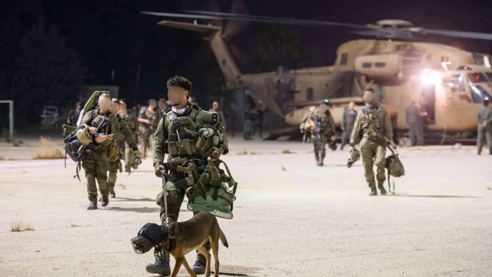 IDF special forces operators arrive at the Masyaf missile production plant in western Syria, Sept. 8, 2024. Credit: IDF Spokesperson's Office.