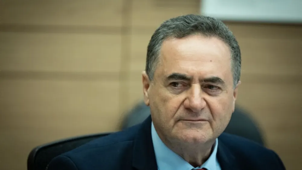 Then-Foreign Minister Israel Katz attends a Knesset meeting in Jerusalem, July 4, 2023. Photo by Yonatan Sindel/Flash90.