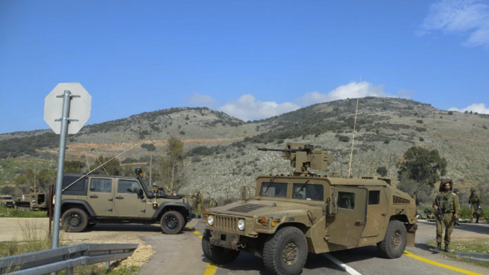 The site where seven Israeli soldiers were wounded when an Israeli army patrol came under anti-tank fire from Hezbollah operatives in the northern Mount Dov region along the Israeli border with Lebanon, on Jan. 28, 2015. Photo by Ancho Gosh/Flash90.