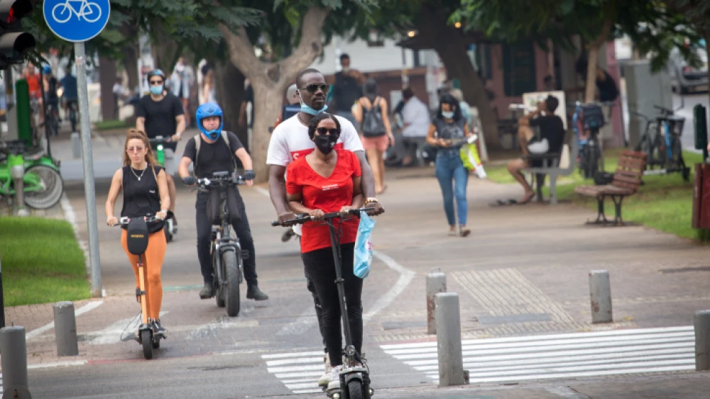 Tel Aviv, Sept. 10, 2020. Photo by Miriam Alster/Flash90.
