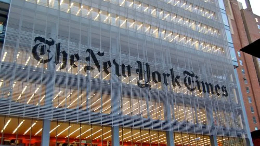 The headquarters of “The New York Times.” Credit: Wikimedia Commons.