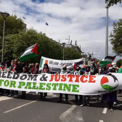 Pro-Palestinian Protesters in Dublin