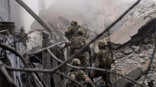Israeli troops operating in the Hamas-ruled Gaza Strip, Nov. 16, 2023. Credit: IDF.