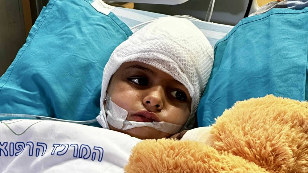 Amina Alhasoni, 7, was critically wounded in Iran's April 13, 2024, missile attack on the Jewish state. Credit: Courtesy.