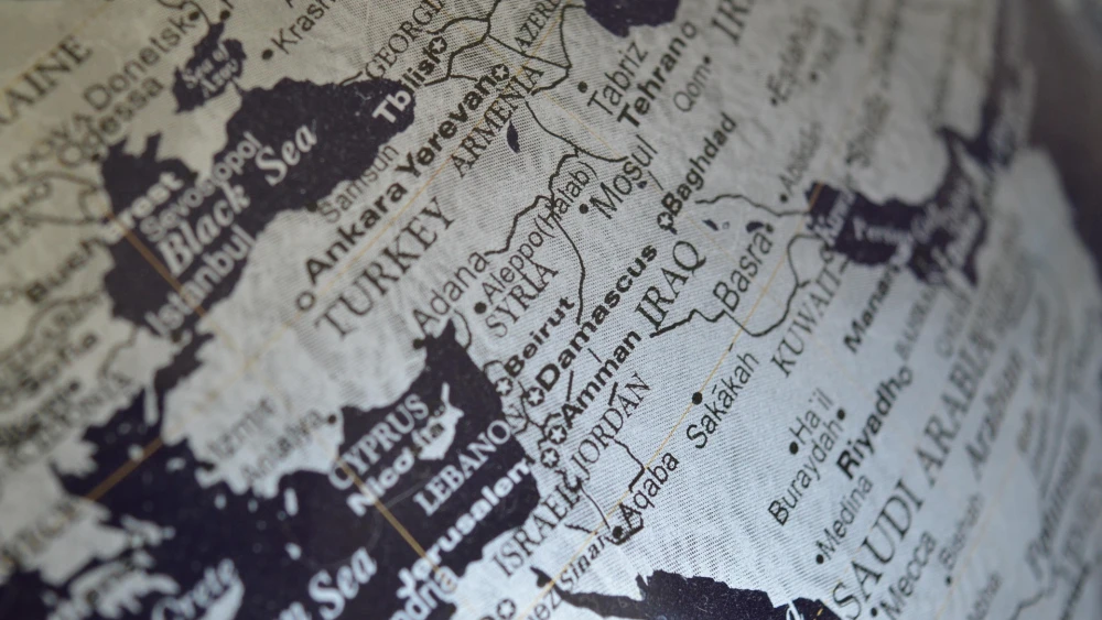 Map of the Middle East. Credit: Erika Wittlieb/Pixabay.