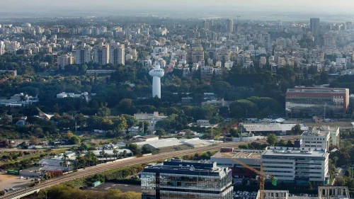 Aerial view of the Science Park in Rehovot, Dec. 17, 2019. Photo by Moshe Shai/Flash90.