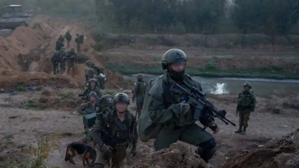 IDF soldiers in the Gaza Strip, Jan. 13, 2024. Credit: IDF Spokesperson.