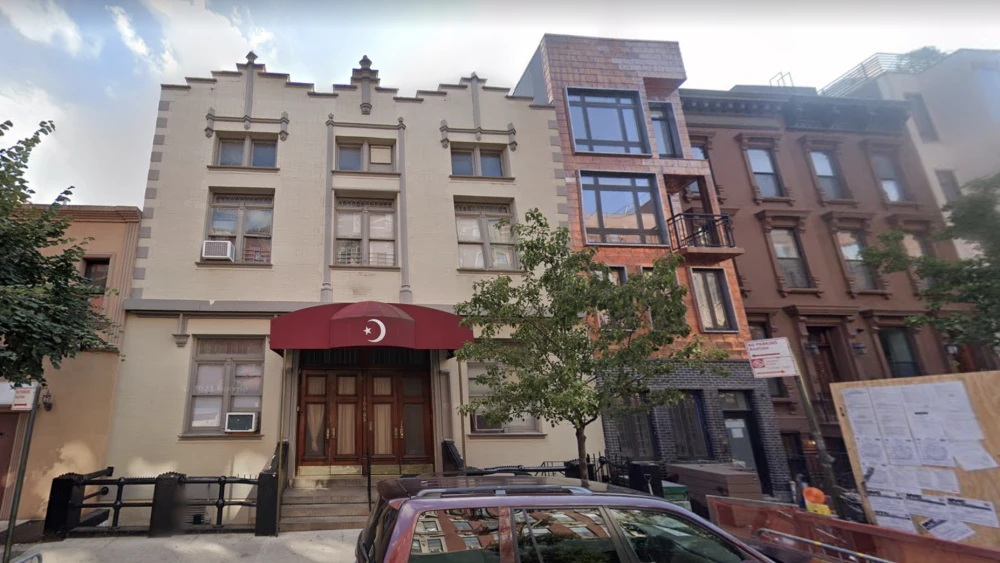 Muhammad Mosque No. 7 in Manhattan, near the intersection of W 127th Street and Malcolm X Boulevard, which the New York City Council voted to name The Most Honorable Elijah Muhammad Way. Credit: Google Street View screenshot.