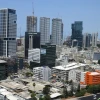 The financial district in central Tel Aviv. Photo by Gili Yaari/Flash90.