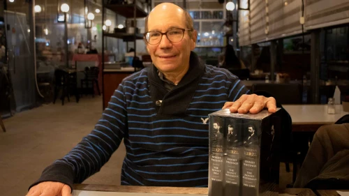 Historian Gil Troy, editor of the “Theodor Herzl: The Collected Zionist Writings and Addresses of Israel's Founder, Whose Relentless Drive Enabled the Establishment of the State of Israel.” Photo by David Isaac.