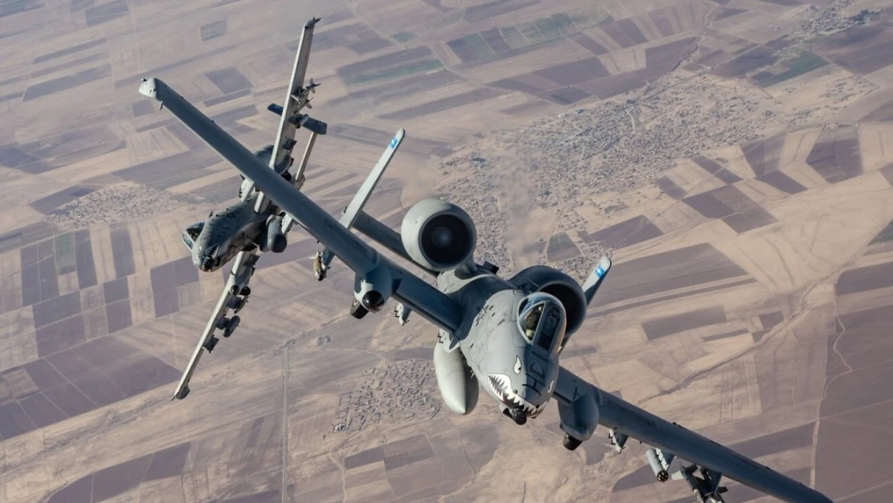 US Air Force A-10 fighter jet