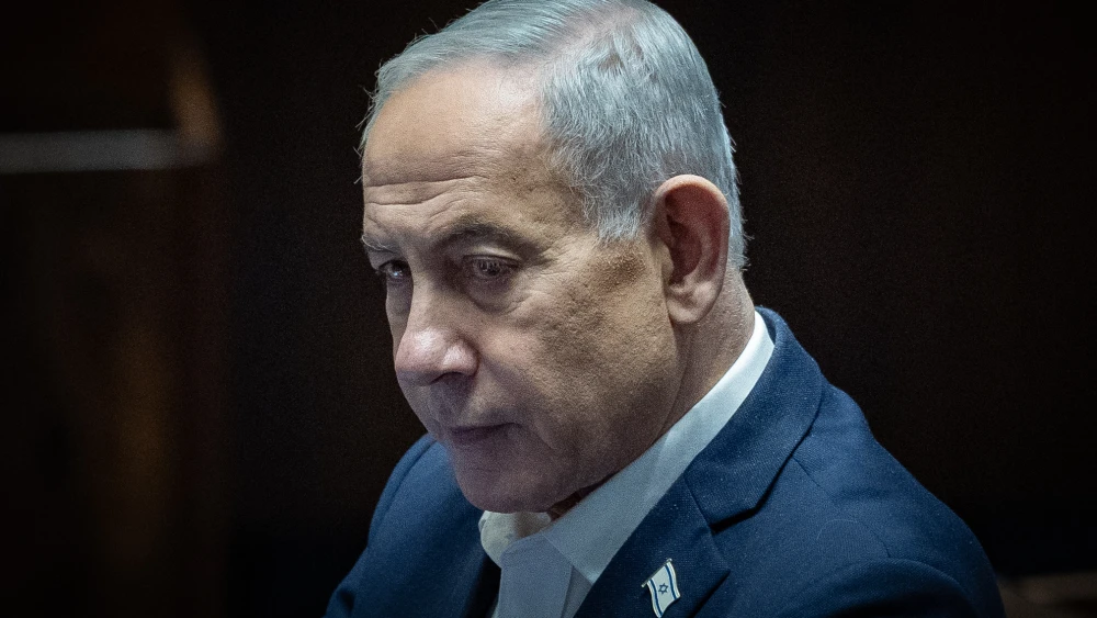 Israeli Prime Minister Benjamin Netanyahu attends a vote at the plenum hall of the Knesset in Jerusalem on July 16, 2026. Credit: Yonatan Sindel/Flash90.